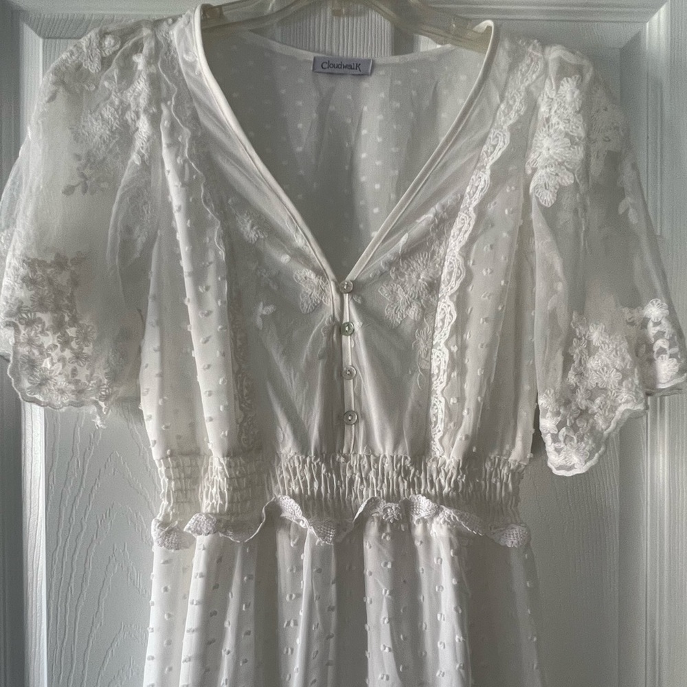 Lace maxi dress.
Boho for all seasons summer/spring/fall/winter